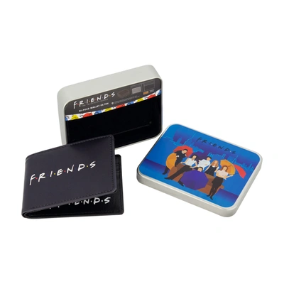 Concept One Wb Friends Logo Bifold Wallet, Slim Wallet With Decorative Tin For Men And Women In Multi