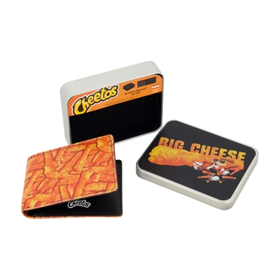 Concept One Cheetos Big Cheese Aop Bifold Wallet, Slim Wallet With Decorative Tin For Men And Women In Multi