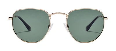 Hawkers Sixgon Drive Hsdr22demp Demp Geometric Polarized Sunglasses In Green