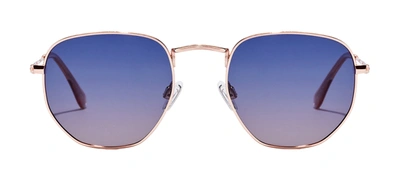 Hawkers Sixgon Drive Hsdr22klmp Klmp Geometric Polarized Sunglasses In Blue