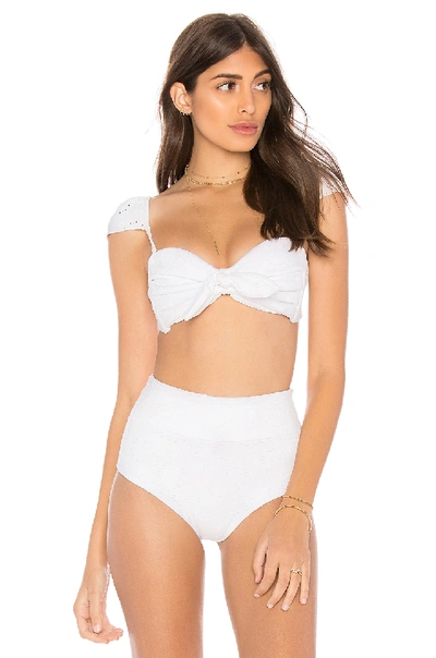 Montce Swim Cabana Bow Top In Eyelet