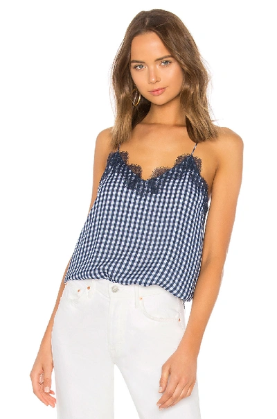 Cami Nyc The Racer Georgette Cami In Navy