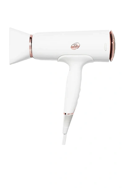 T3 Cura Professional Digital Ionic Hair Dryer Brush In White
