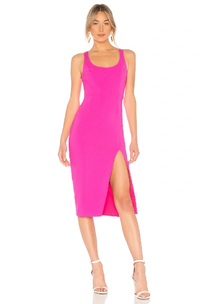 Jay Godfrey Witherspoon Midi Dress In Pink