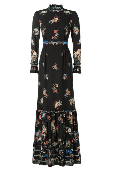 Vilshenko Sinead Floral-print Silk Maxi Dress