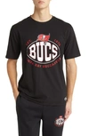Hugo Boss X Nfl Buccaneers Stretch Cotton Graphic T-shirt In Bucs Charcoal