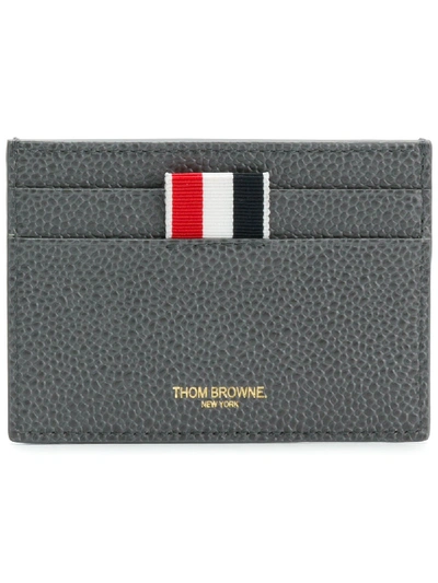 Thom Browne Diagonal Intarsia Striped Cardholder