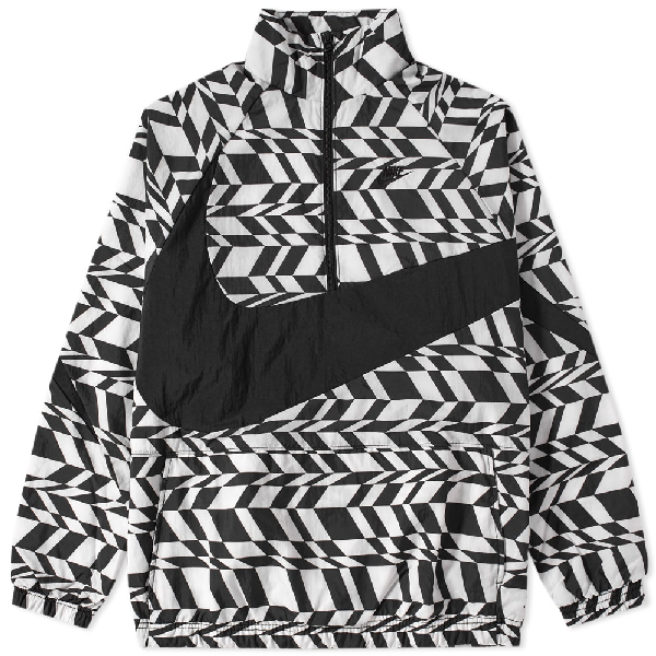 nike swoosh half zip woven jacket
