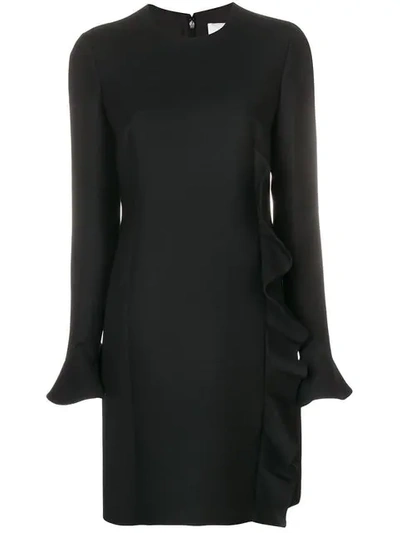 Valentino Virgin Wool And Silk Minidress In Black