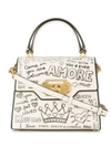 Dolce & Gabbana Medium Welcome Leather Satchel - Ivory In Nocolor