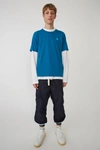 Acne Studios Short Sleeved T-shirt Teal Blue