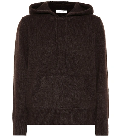 The Row Hooded Cashmere Sweatshirt In Brown