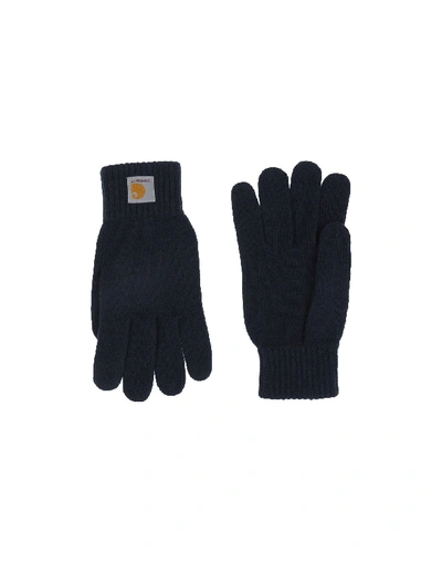 Carhartt Gloves In Dark Blue