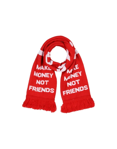 Make Money Not Friends Scarves In Red