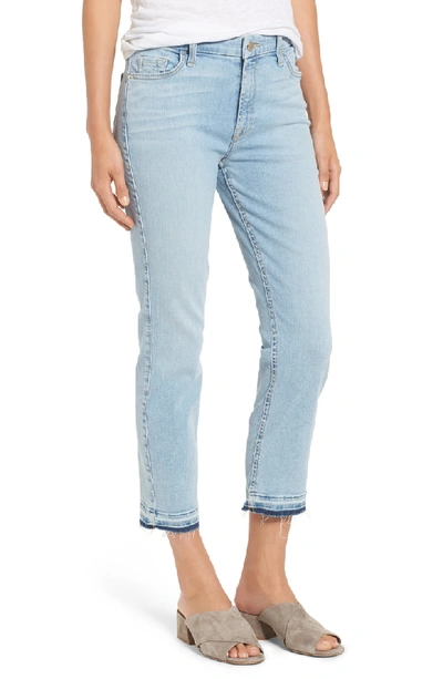 Jen7 By 7 For All Mankind Straight-leg Cropped Released-hem Jeans In Riche Touch Playa Vista