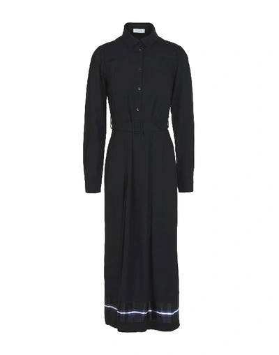 Aglini Midi Dress In Black