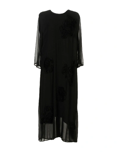 Zucca Midi Dress In Black