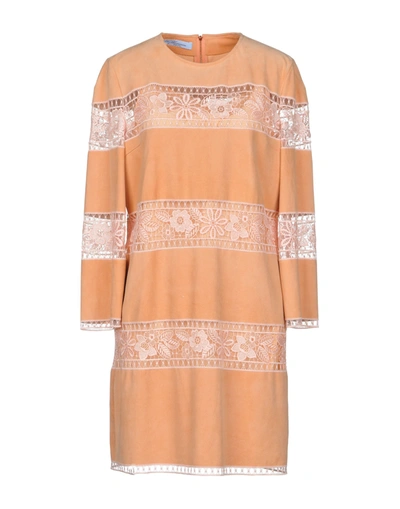 Blumarine Short Dresses In Orange