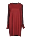 Mauro Grifoni Short Dress In Brick Red
