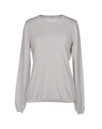 Malo Cashmere Blend In Light Grey