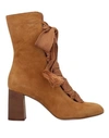 Chloé Ankle Boots In Ocher
