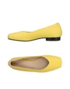 Luca Valentini Ballet Flats In Yellow