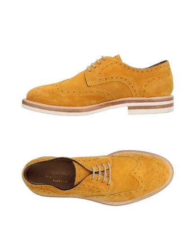 Montezemolo Laced Shoes In Ocher