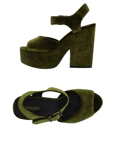 Essentiel Antwerp Sandals In Green