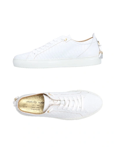 Android Homme Trainers In White