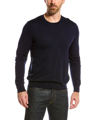 Vince Merino Wool Crewneck Sweater In Coastal Blue