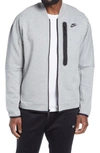 Nike Sportswear Bomber Jacket In Dark Grey Heather/ Black