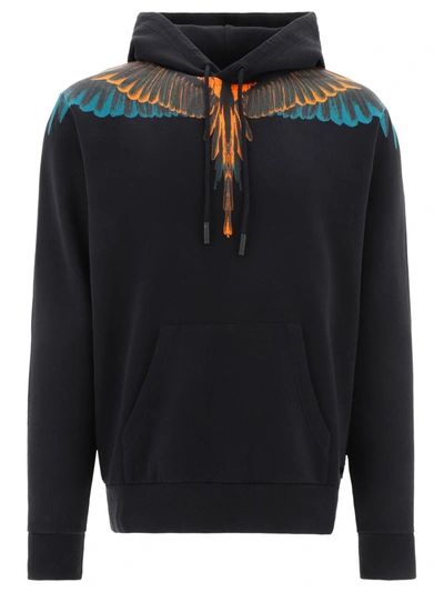 Marcelo Burlon County Of Milan "icon Wings" Hoodie In Black