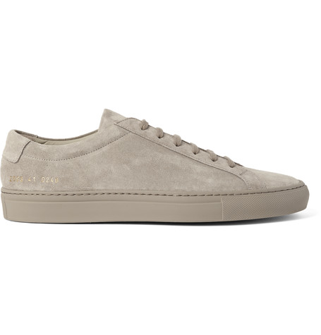 Common Projects Original Achilles Suede Sneakers In Gray | ModeSens