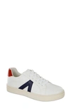 Mia Italia Low Top Sneaker In White/ Red/ Blue