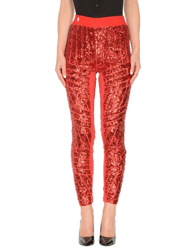 Philipp Plein Casual Pants In Red