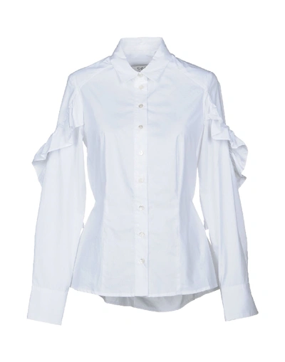 Sea Solid Color Shirts & Blouses In White