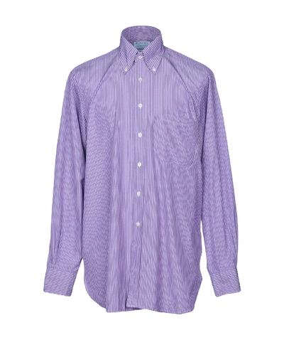 Hilditch & Key Shirts In Purple