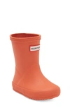 Hunter Kids' First Classic Rain Boot In Rorbu Rust