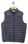 Hawke And Co Quilted Nylon Vest In Carbon