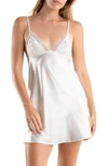 In Bloom By Jonquil Bridal Satin Chemise In Ivy