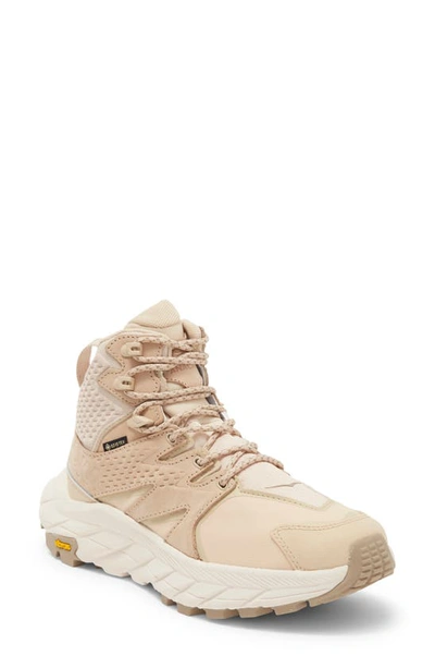 Hoka Anacapa Mid Gore-tex® Waterproof Hiking Shoe In Shifting Sand / Eggnog