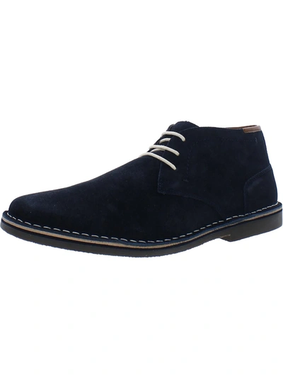 Kenneth Cole Reaction Desert Sun Mens Solid Formal Chukka Boots In Blue
