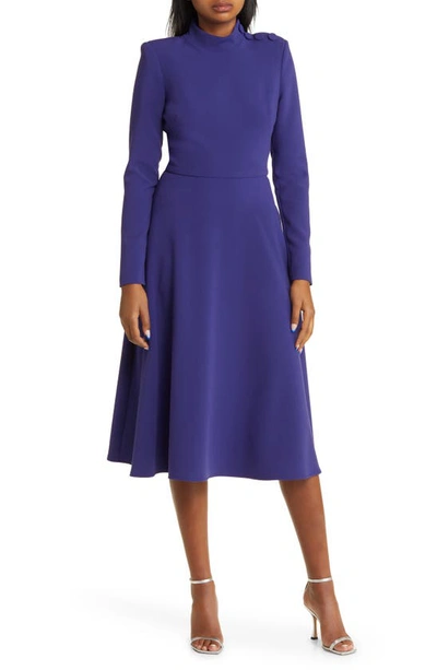 knee length dresses for ladies Halo High Neck Midi Dress-Brown Small main image 0