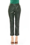 Alexia Admor Mila Faux Leather Pants In Emerald
