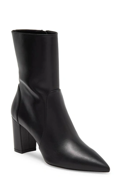 Stuart Weitzman Renegade Block Heel Bootie In Black