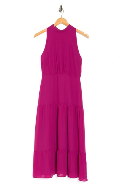 Sam Edelman Sleeveless Tiered Maxi Dress In Pink