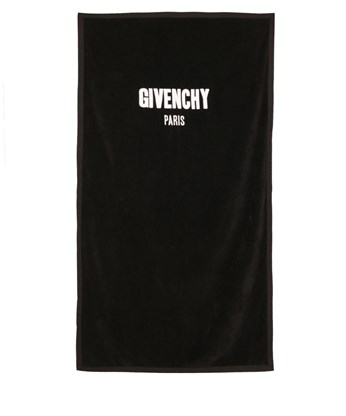 Givenchy Logo Beach Towel In Nero | ModeSens
