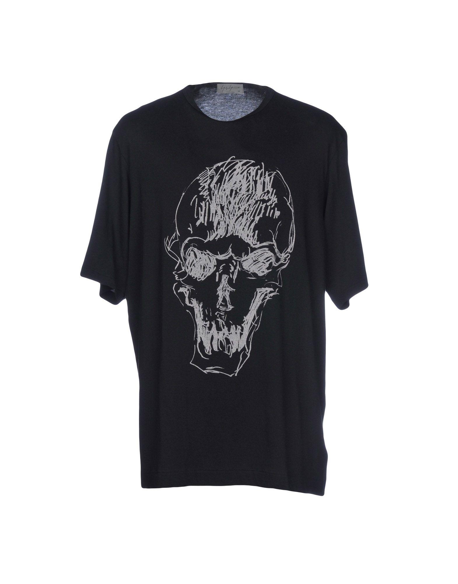 Yohji Yamamoto Pour Homme T-shirts In Black | ModeSens