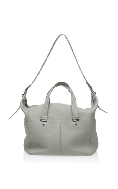 Bottega Veneta Intrecciato Leather Shoulder Bag In Grey