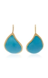 Loulou De La Falaise 24k Gold-plated Stone Earrings In Blue